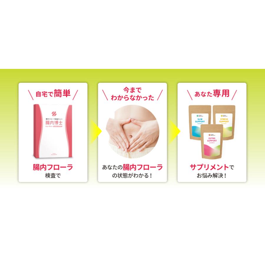 腸内フローラ検査キット【腸内博士】ビューティー〜エクオールプラス