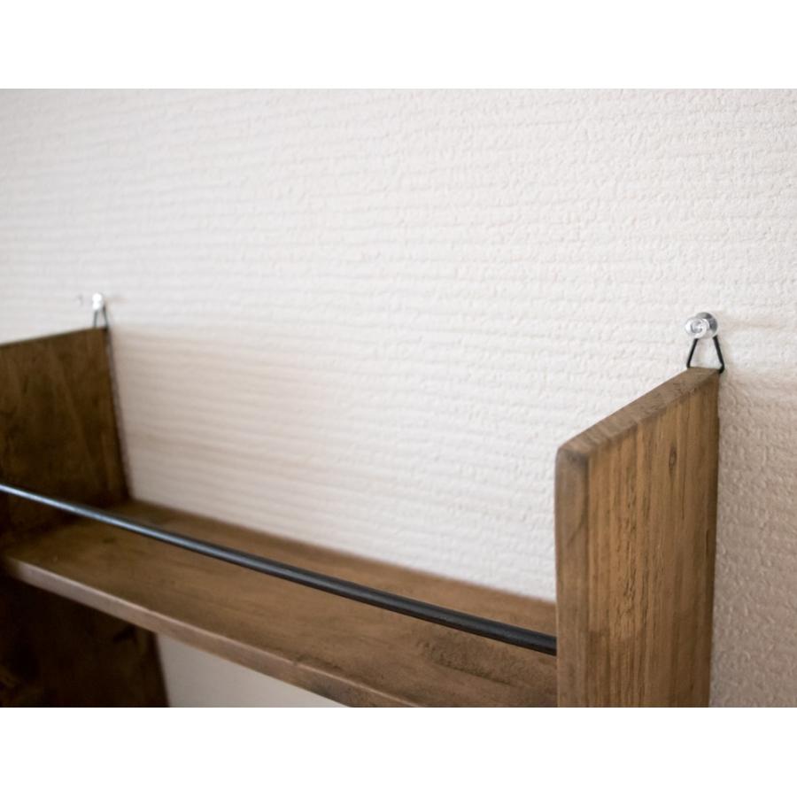 ウォールスパイスラック アイアンバー ウォールシェルフ 壁掛け 収納