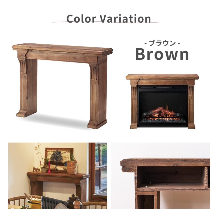 東谷 マントルピース 暖炉 棚 収納 アンティーク 天然木 スリム 韓国