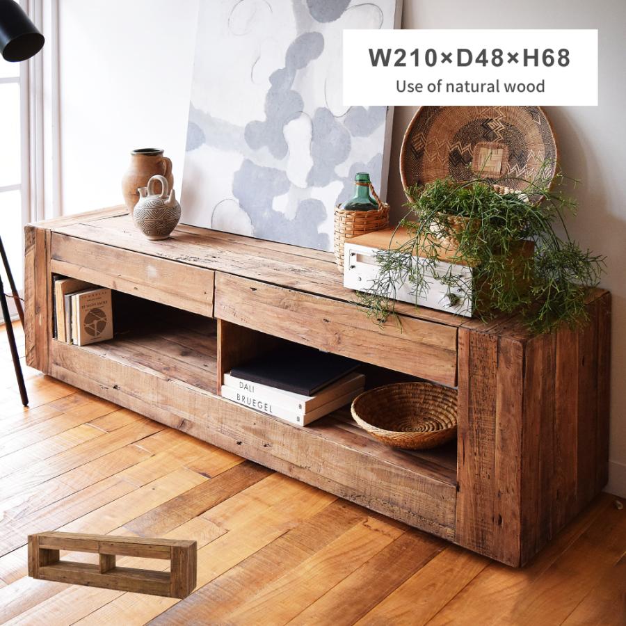 東谷 ローボード 木製 天然木 古材 レトロ テレビ台 アンティーク