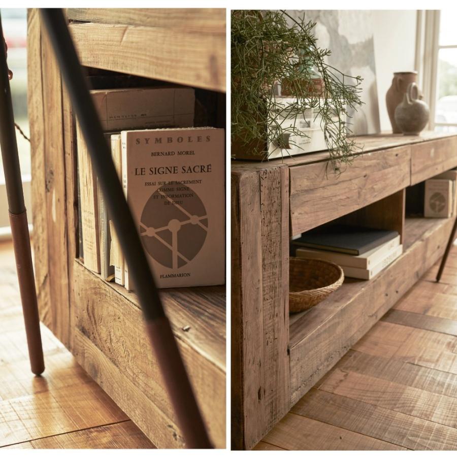 東谷 ローボード 木製 天然木 古材 レトロ テレビ台 アンティーク