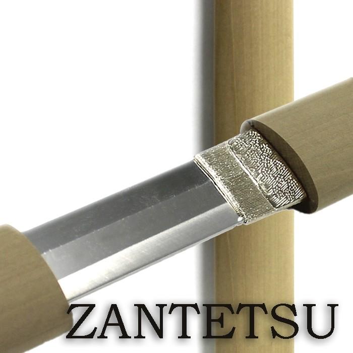 模造刀 白鞘 直刀 ZANTETSU アルミ削り出し刀身 コスプレ 観賞用 刀剣