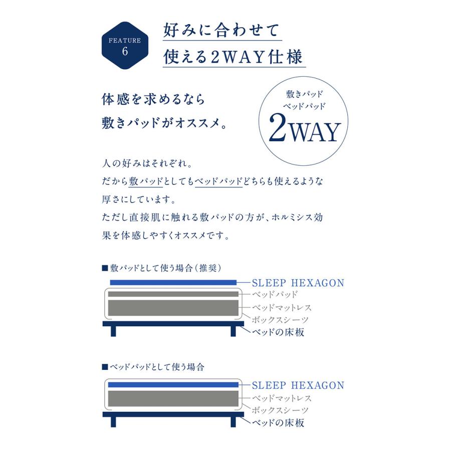 sleep hexagon スリープヘキサゴン シングル 100×200mm リカバリー敷き
