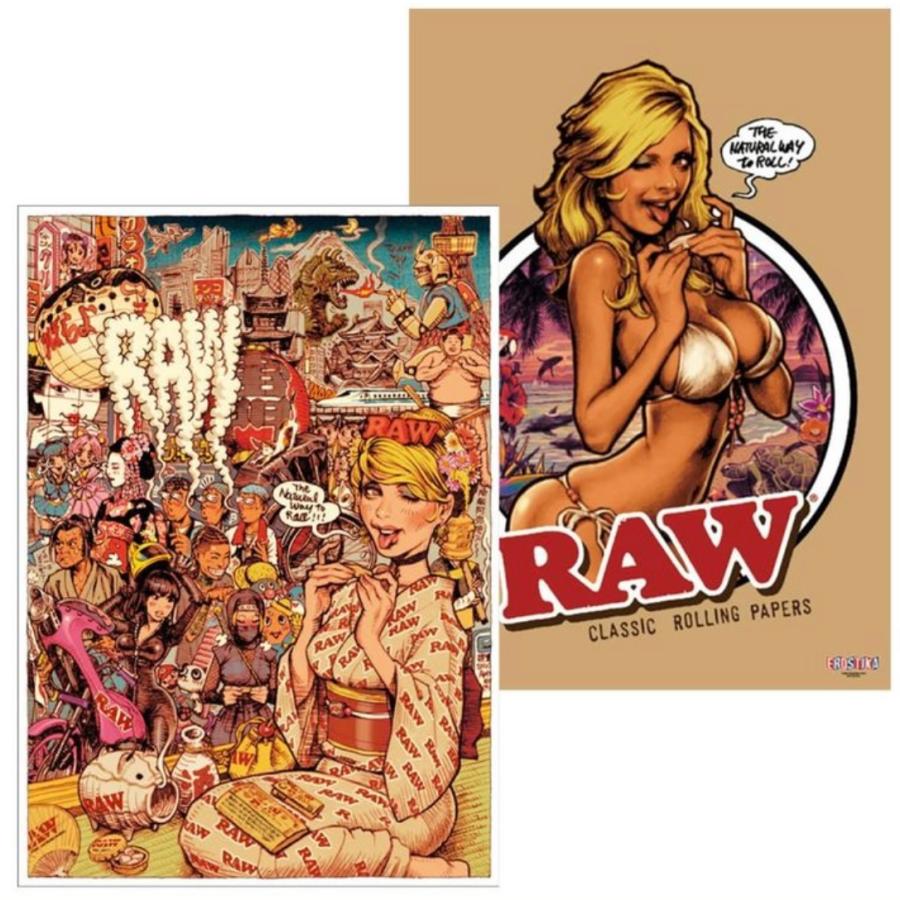 ロッキンジェリービーン RAW GIRL Japanesque W Sided ポスター