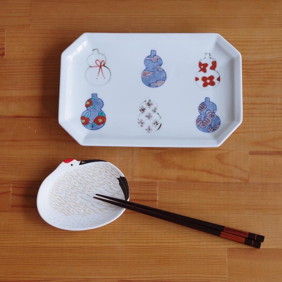 有田焼 六瓢箪 八角長皿 プレート 和食器 昭和レトロ ひょうたん