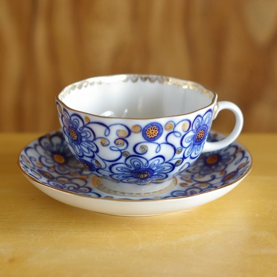 ロシア食器 インペリアル・ポーセレン Bindweed 昼顔 ティーカップ