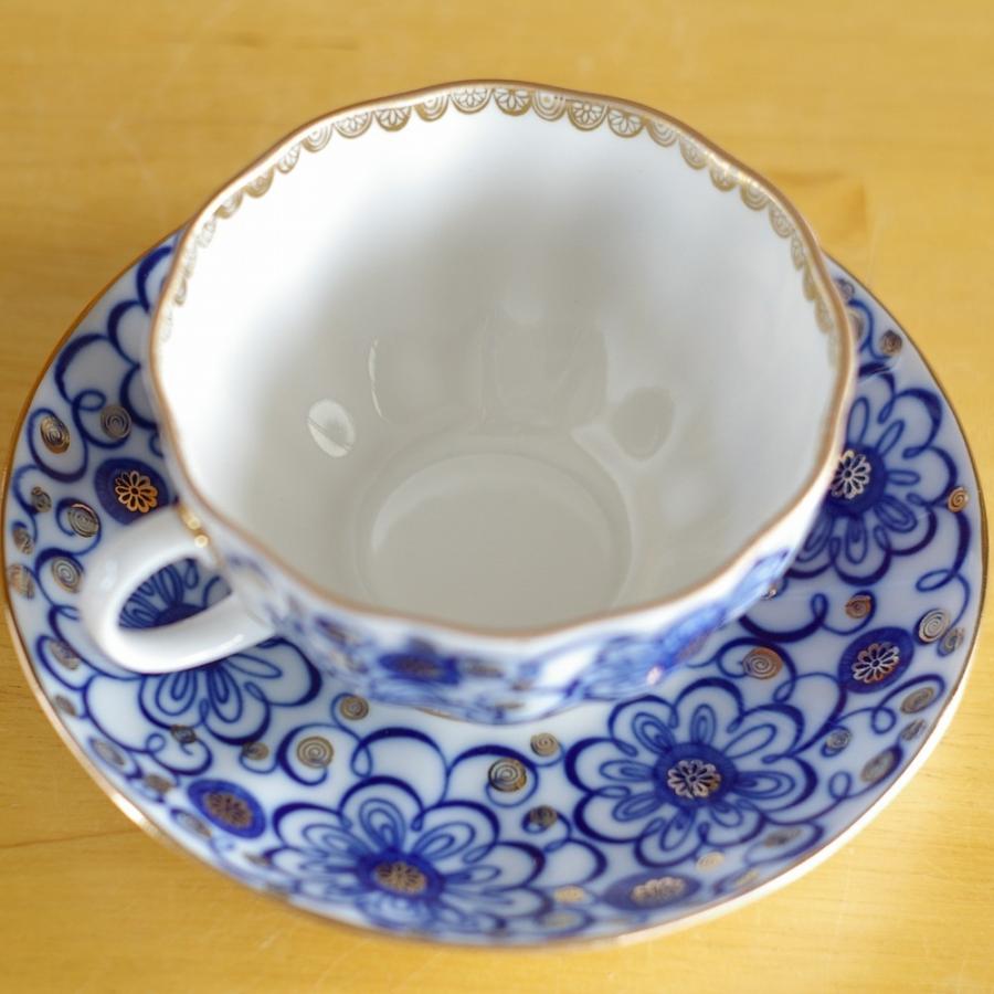 ロシア食器 インペリアル・ポーセレン Bindweed 昼顔 ティーカップ