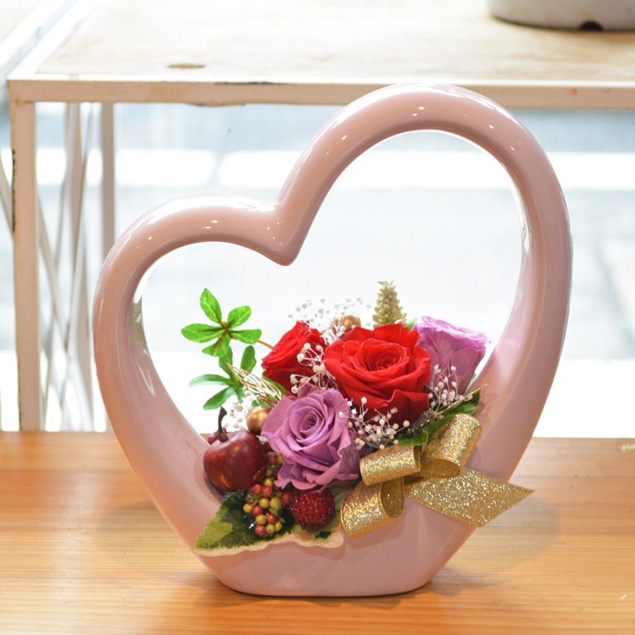 プリザーブドフラワー プレゼント 結婚祝い 花 ギフト ハート型