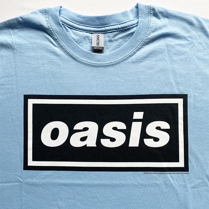 ロックTシャツ バンドTシャツ OASIS オアシス バンドT ネイビー ロゴ