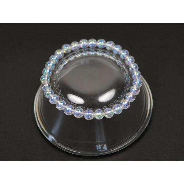 開運】パワーストーンブレス オーロラクリスタル 6mm玉【レインボー