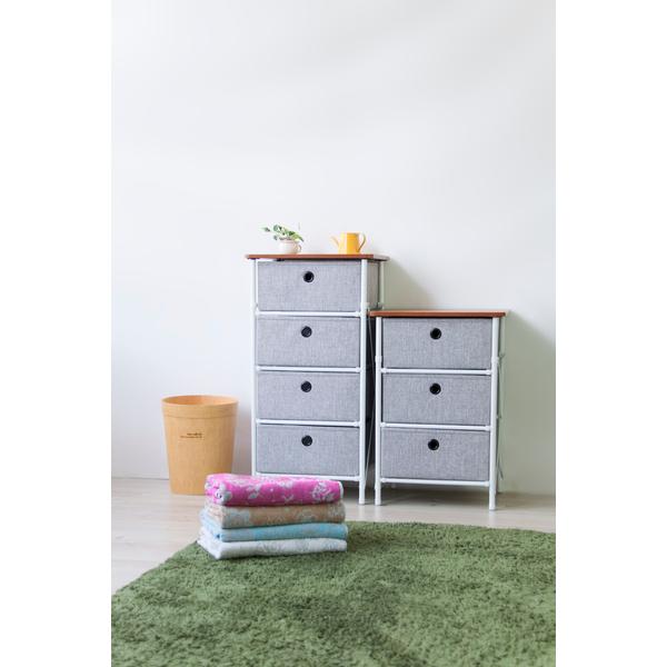 東谷 簡単組立チェスト3D LFS-701GY W40×D32×H59 3.4kg 組立