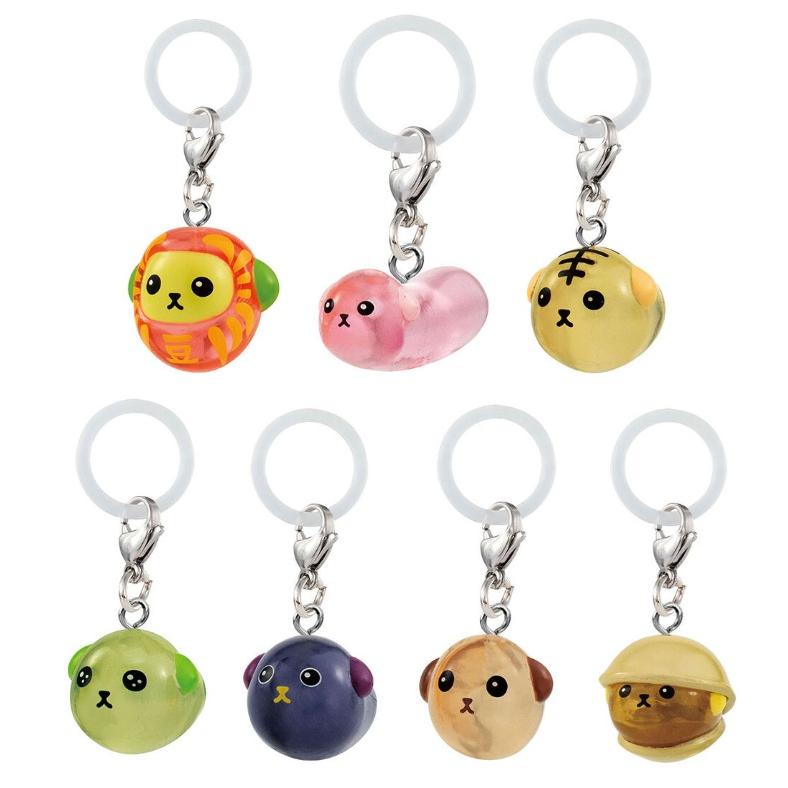 豆しば めじるしアクセサリー2 全7種セット BANDAI コンプリート