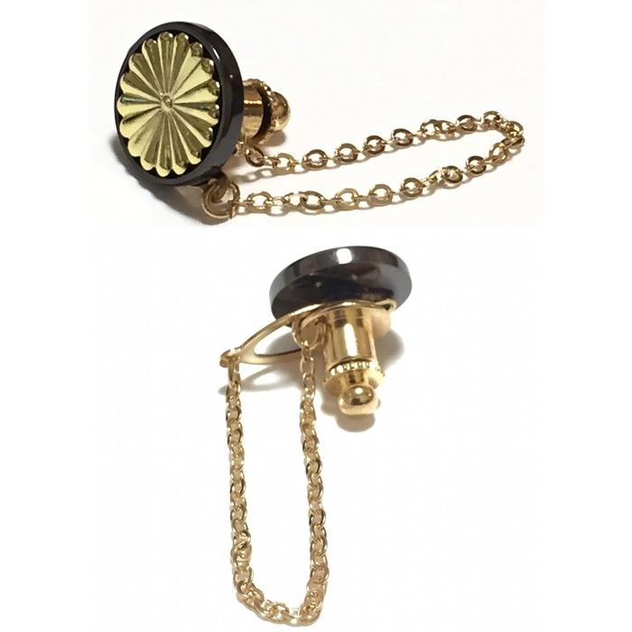 菊紋 ピンバッジ タイタック ラペルピン バッチ バッジ 幸運のお守り