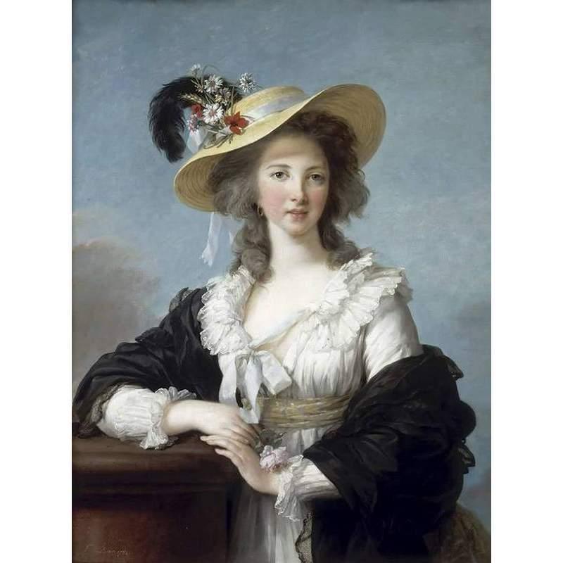 ポリニャック夫人額絵 ゴールドダブルフレーム Mサイズ 385M : エフ