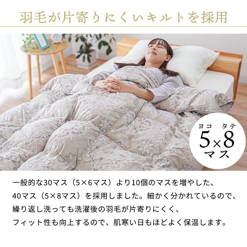 西川（nishikawa） 羽毛肌掛け布団 シングル グースダウン90％ 増量