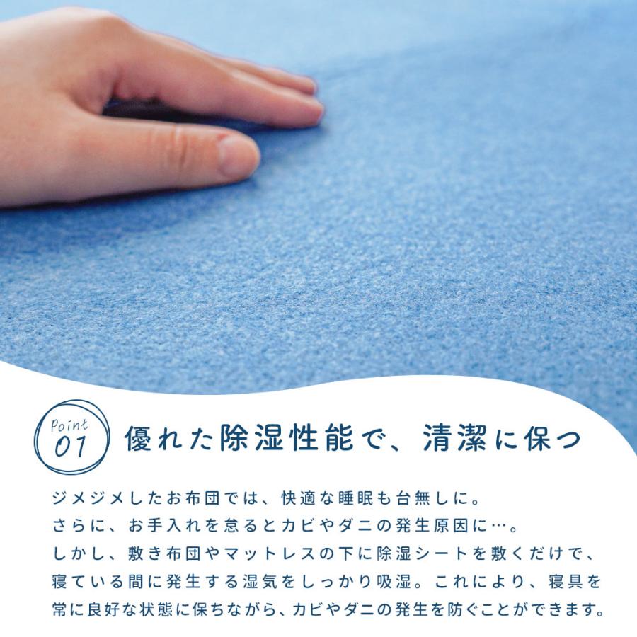 西川（nishikawa） 除湿シート ダブル サラネル シリカゲル 消臭 除湿