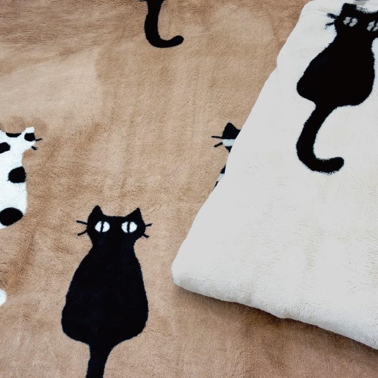 西川（nishikawa） マタノアツコ ニューマイヤー毛布 インテリア猫