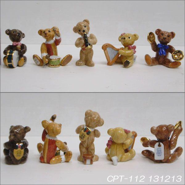 テディベアシンフォニーオーケストラ テディベア楽隊の陶器製置物