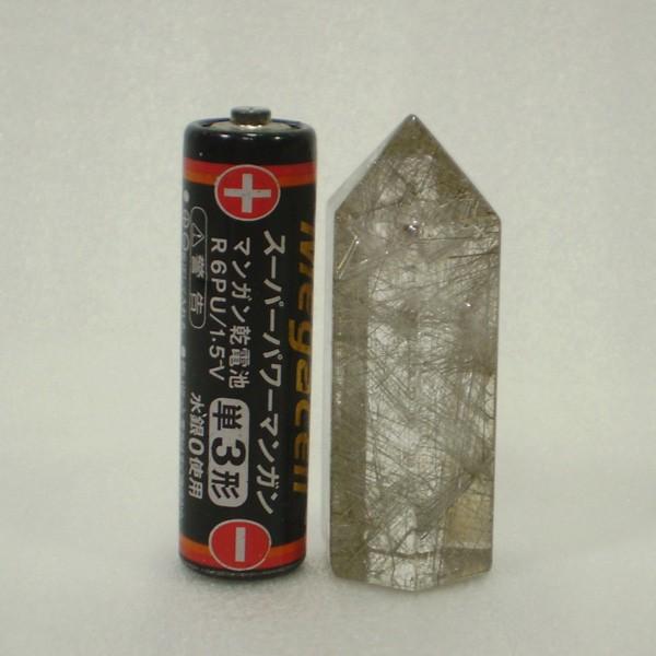 シルバールチルクォーツポイント（針水晶六角柱） 風水天珠堂 151209-4