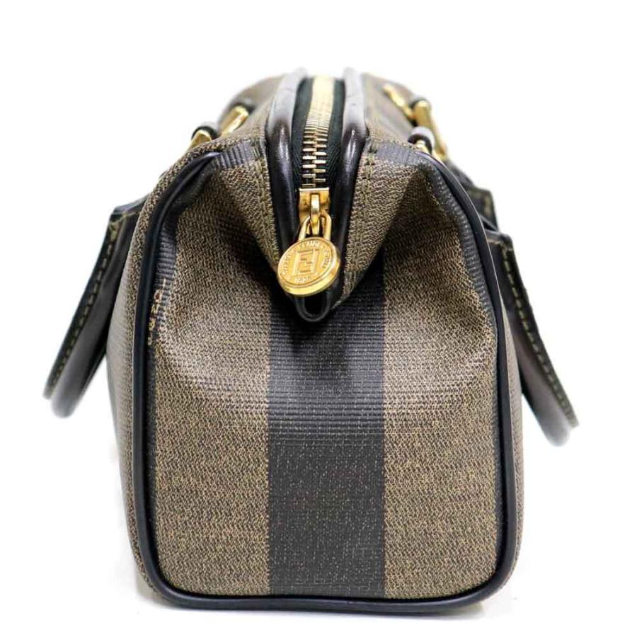 FENDI（フェンディ） ペカン柄 ミニボストンバッグ ハンドバッグ PVC