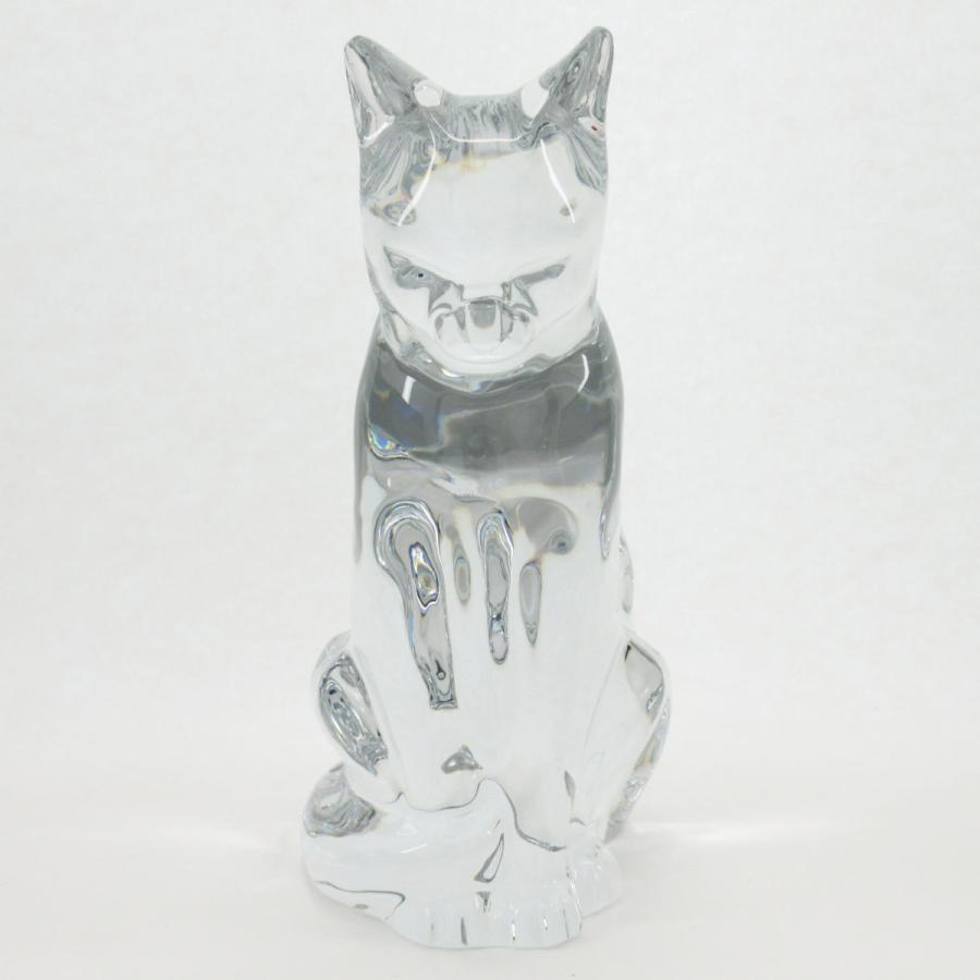 バカラ（Baccarat） ネコ 猫 キャット 23cm フィギュリン 箱付き