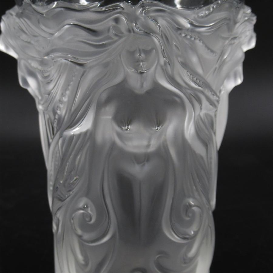 LALIQUE（ラリック） フラワーベース 17.7cm ファンタジア ベース 洋食