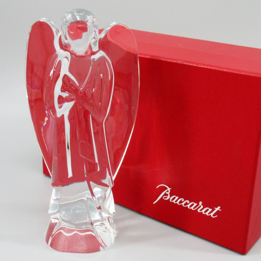 新品 バカラ Baccarat クリスタル エンジェル 天使 置物 箱付き