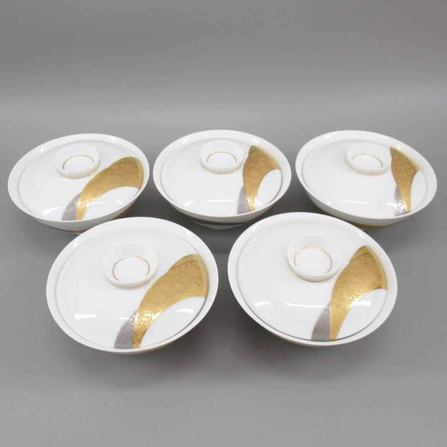 ノリタケ ダイヤモンドコレクション 金閣銀閣 小飯椀 計5点 和食器