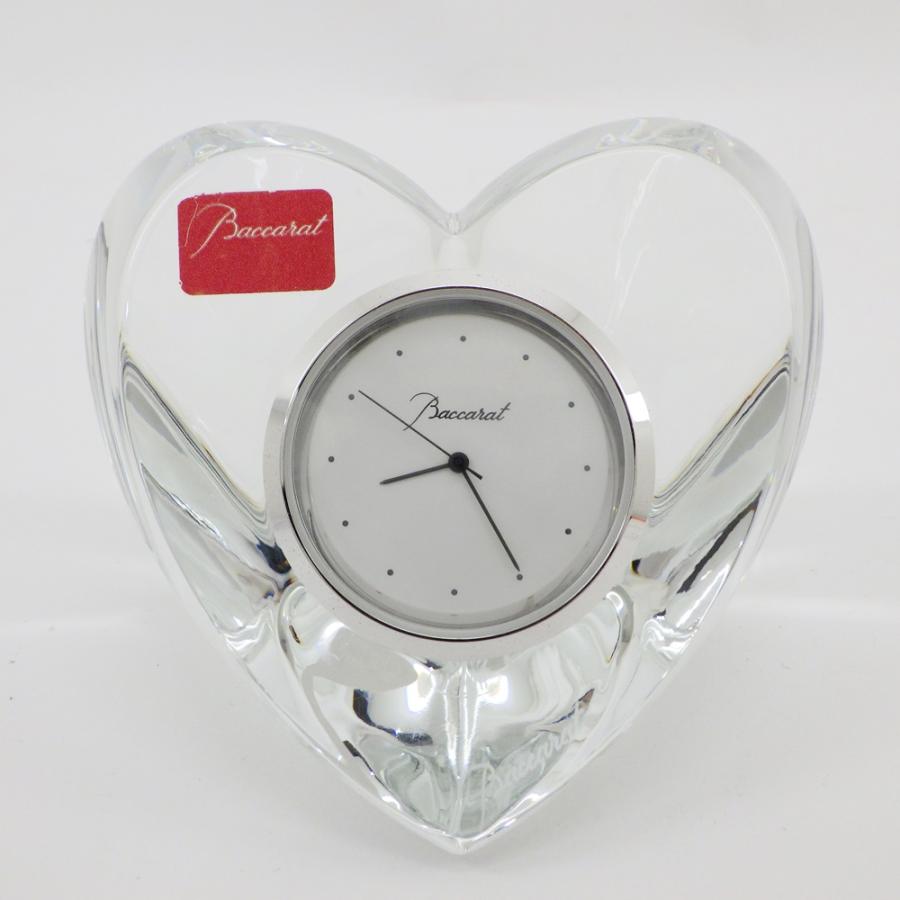 バカラ（Baccarat） ハート クロック ペーパーウェイト 計2点 現状品