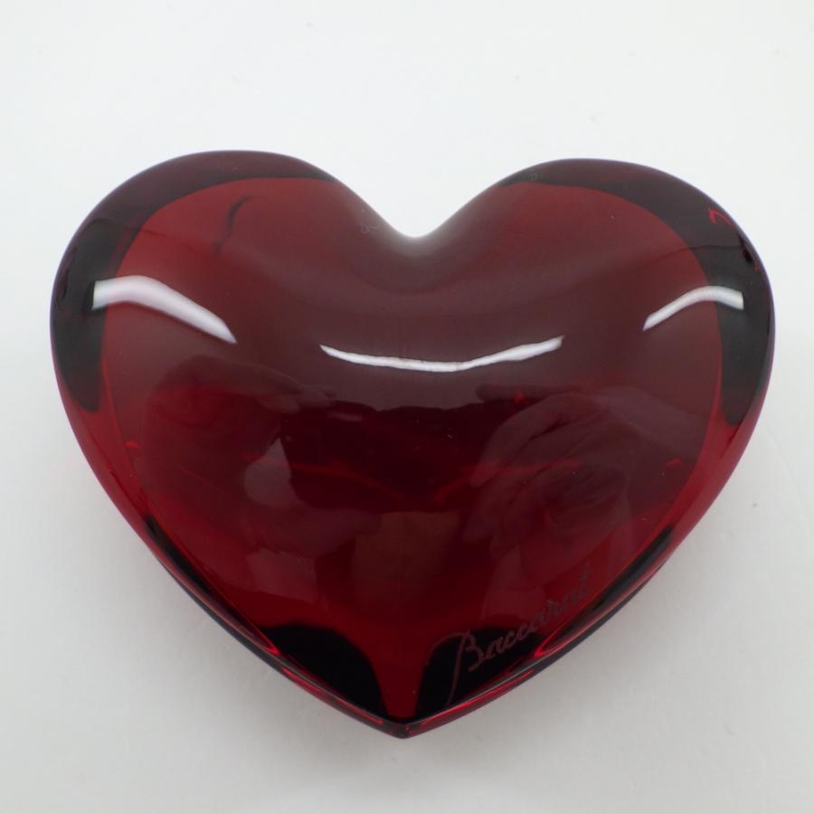 バカラ（Baccarat） ハート クロック ペーパーウェイト 計2点 現状品