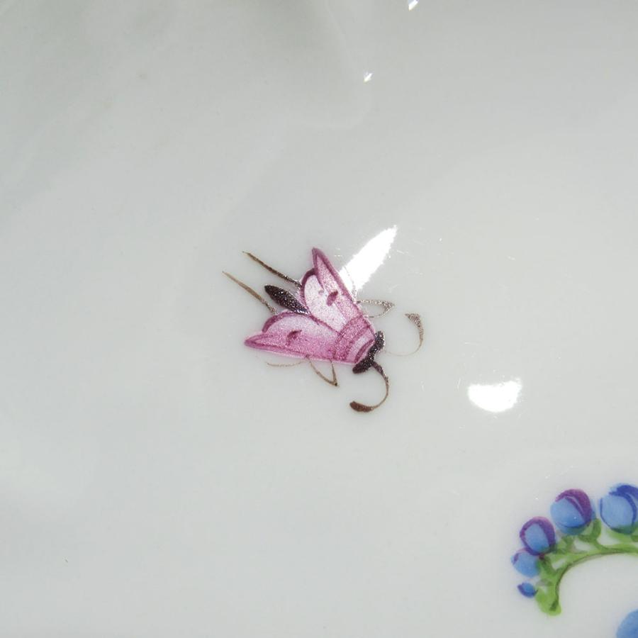 マイセン Meissen アップリケ 花と昆虫 カップ＆ソーサー ボタン剣