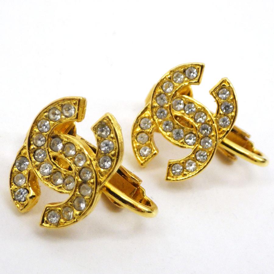 CHANEL（シャネル） ココマーク イヤリング ラインストーン 2032