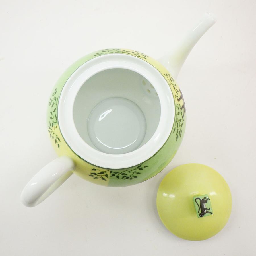 HERMES（エルメス） アフリカ グリーン ティーポット 箱付き 象 廃番品