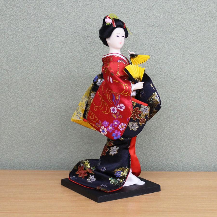 日本人形 ( 舞踊 舞妓 黒片袖 ) SP-1676E-542 24センチ 日本のお土産