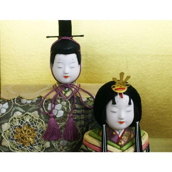 雛人形 木目込み 江戸木目込人形伝統工芸師 柿沼東光作 雛人形 正絹