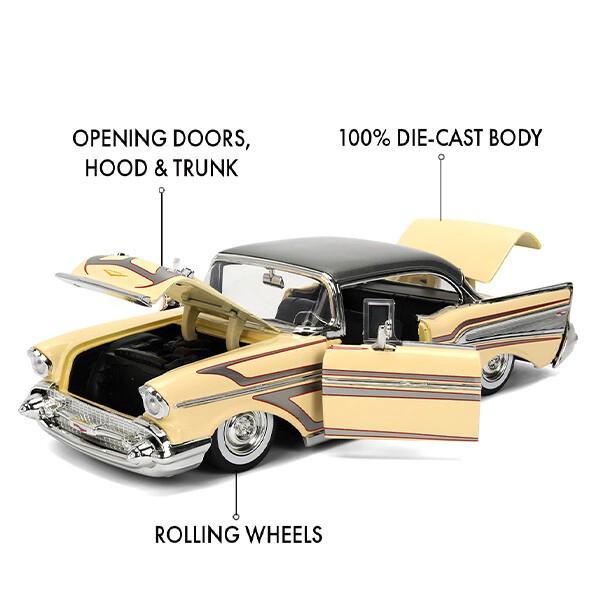 Jada シボレー ベルエア 1957 ミニカー 1/24 アメ車 旧車 ダイキャスト