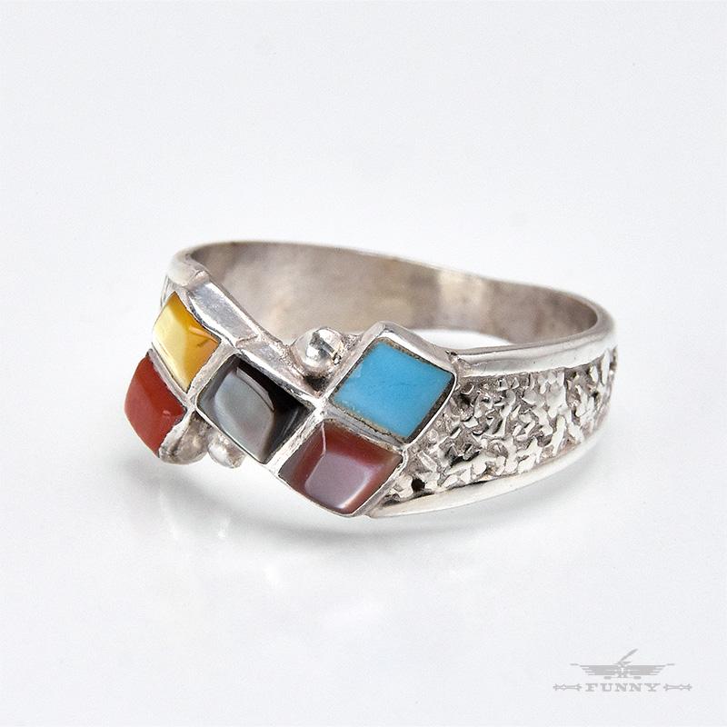 Indian Jewelry FUNNY公式ストア ズニ族 Bonnie Quam マルチカラー