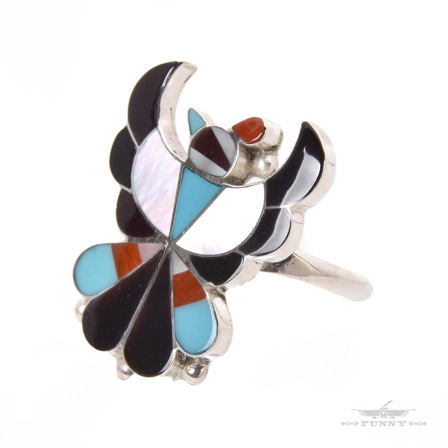 Indian Jewelry FUNNY公式ストア ズニ族 Breon Wallace サンダーバード