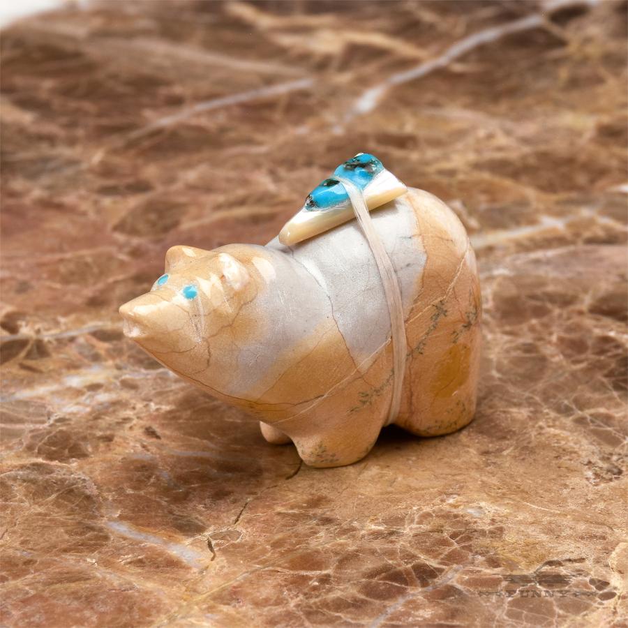 FUNNY公式ストア ズニ族 フェティッシュ ベア クマ お守り 天然石