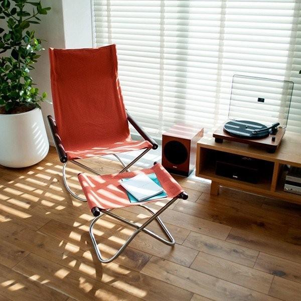 ニーチェアX オットマン 送料無料 レンガ+ナチュラル : ファニチャー