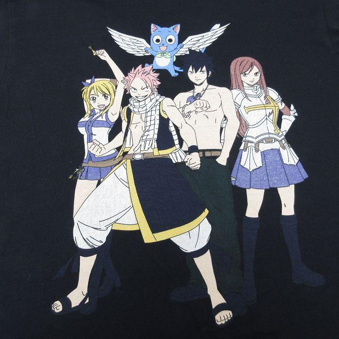 M/古着 半袖 Tシャツ メンズ アニメ フェアリーテイル コットン クルー