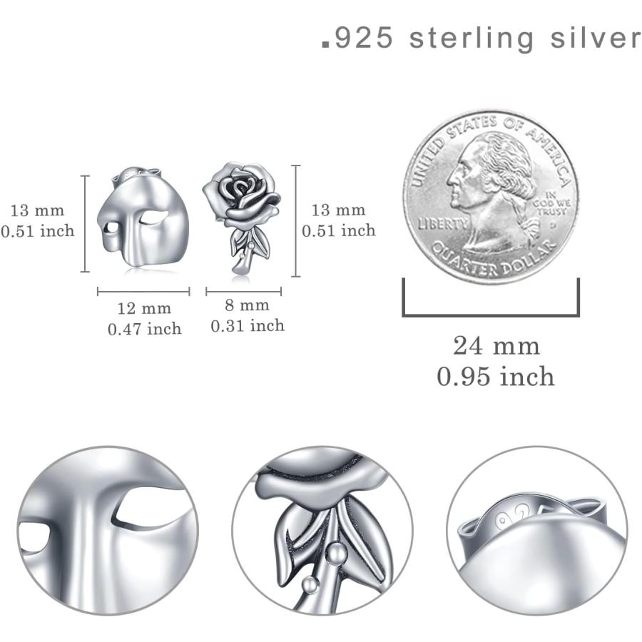 並行輸入品】オペラ座の怪人 イヤリング スターリングシルバー オペラ