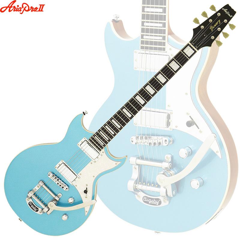 AriaProII エレキギター 212-MK2 PHBL ファントムブルー ビグスビー