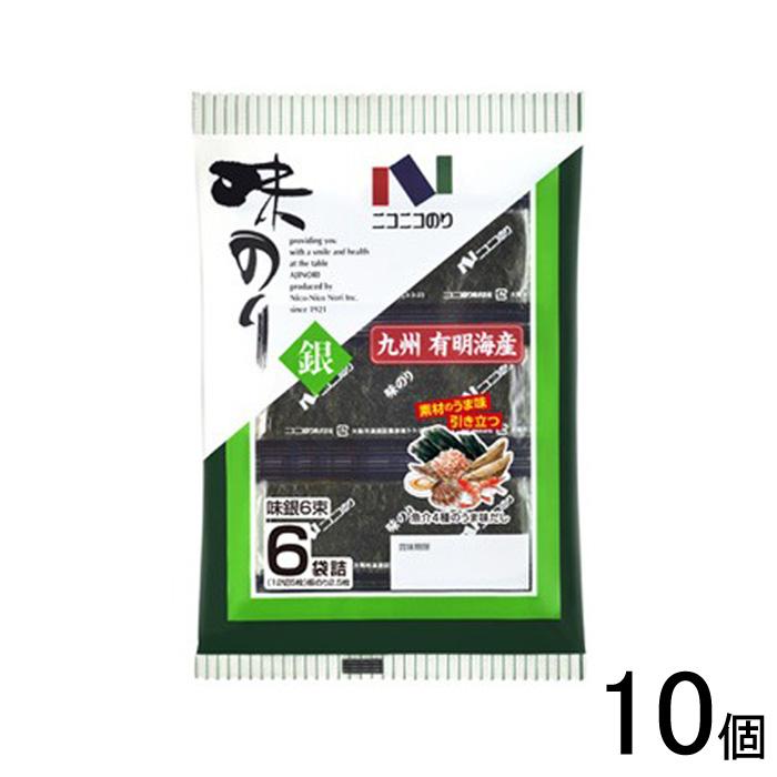 ニコニコのり 10個／ ニコニコのり 味銀6束 12切5枚6袋詰×10個入