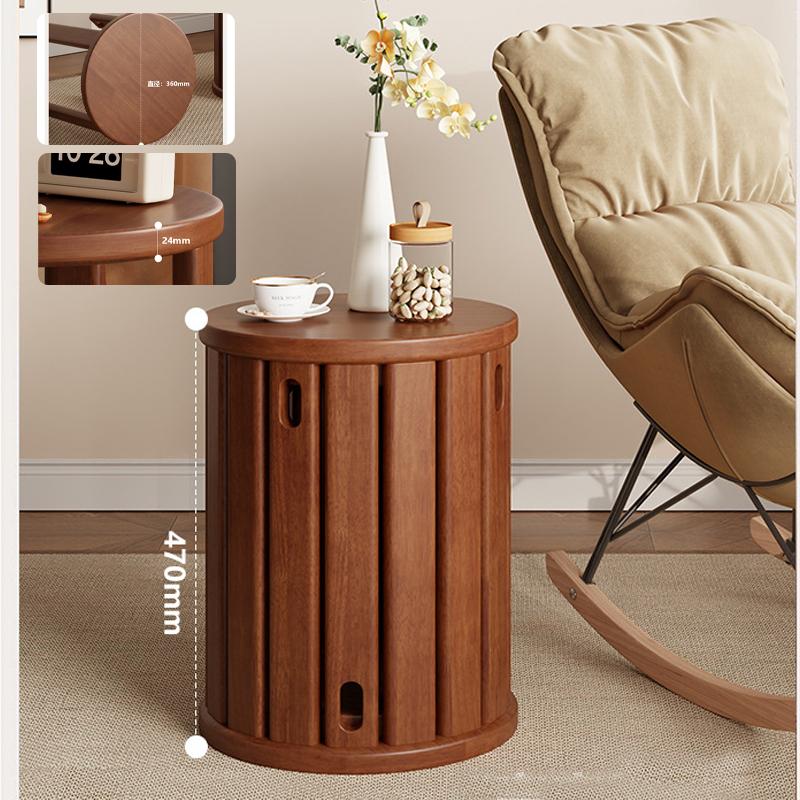 天然木 サイドテーブル スツール 4脚セット 完成品 スタッキング