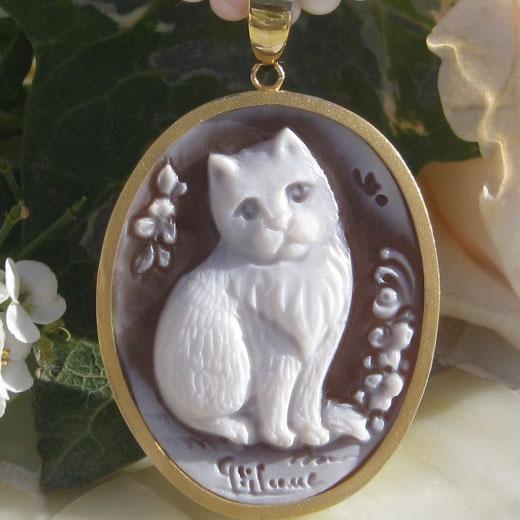 CAMEO（カメオ） Ciro Gaglione作 シェルカメオ K18ペンダント トップ