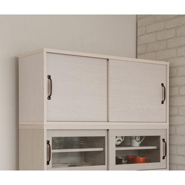 キッチンボード 上置き カップボード 食器棚 キッチン収納 幅90cm 北欧