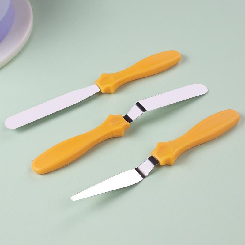 パレットナイフ 3セット プラ柄スパチュラ スパチュラ ステンレス製