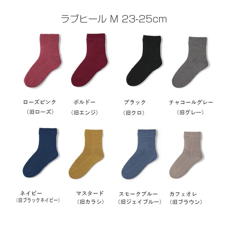 ラブヒール M かかとケア しっとり つるつる 二重編ソックス