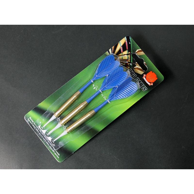 ダーツ矢 ソフトチップ ハウスダーツ3本セット PRO DARTS仕様 ブルー